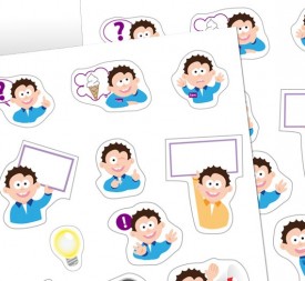 Stickervellem "Sam"
